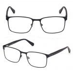 GUESS MAT CRNI STAINLESS STEEL OKVIR ZA DIOPTRIJSKE NAOČARE GU50045 002 SIZE 55