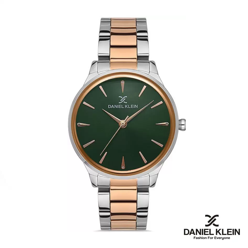 2811 DANIEL KLEIN PREMIUM Ženski Kombinovani Metalni Sat Srebrni Rose Gold Zeleni DK.1.13250-2 DANIEL KLEIN PREMIUM Ženski Kombinovani Metalni Sat Srebrni Rose Gold Zeleni DK.1.13250-2 - Slika 1