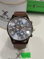 DANIEL KLEIN Exclusive DK.1.13389-4 GUNMETAL ručni sat sa braon kaišem