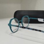 Ženski retro mat crni tirkizni metalni dioptrijski ram DESPADA DS-5171 C2
