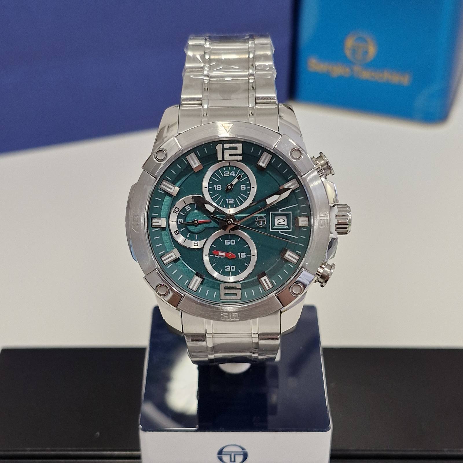 3731-Muski-plavo-zeleni-metalni-rucni-sat-Sergio-Tacchini-ST.10452-4 Muški srebrni plavo zeleni metalni ručni sat Sergio Tacchini ST.10452-4 - Slika 1
