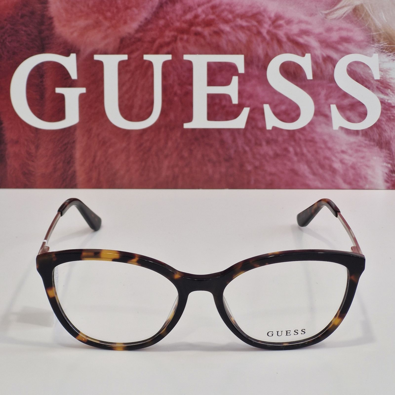 Ženski havana plastični sa metalni druškama dioptrijski okvir GUESS GU50171 052 Ženski havana plastični sa metalni druškama dioptrijski okvir GUESS GU50171 052