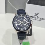 Muški plavi kožni ručni sat DANIEL KLEIN DK.1.14006.2