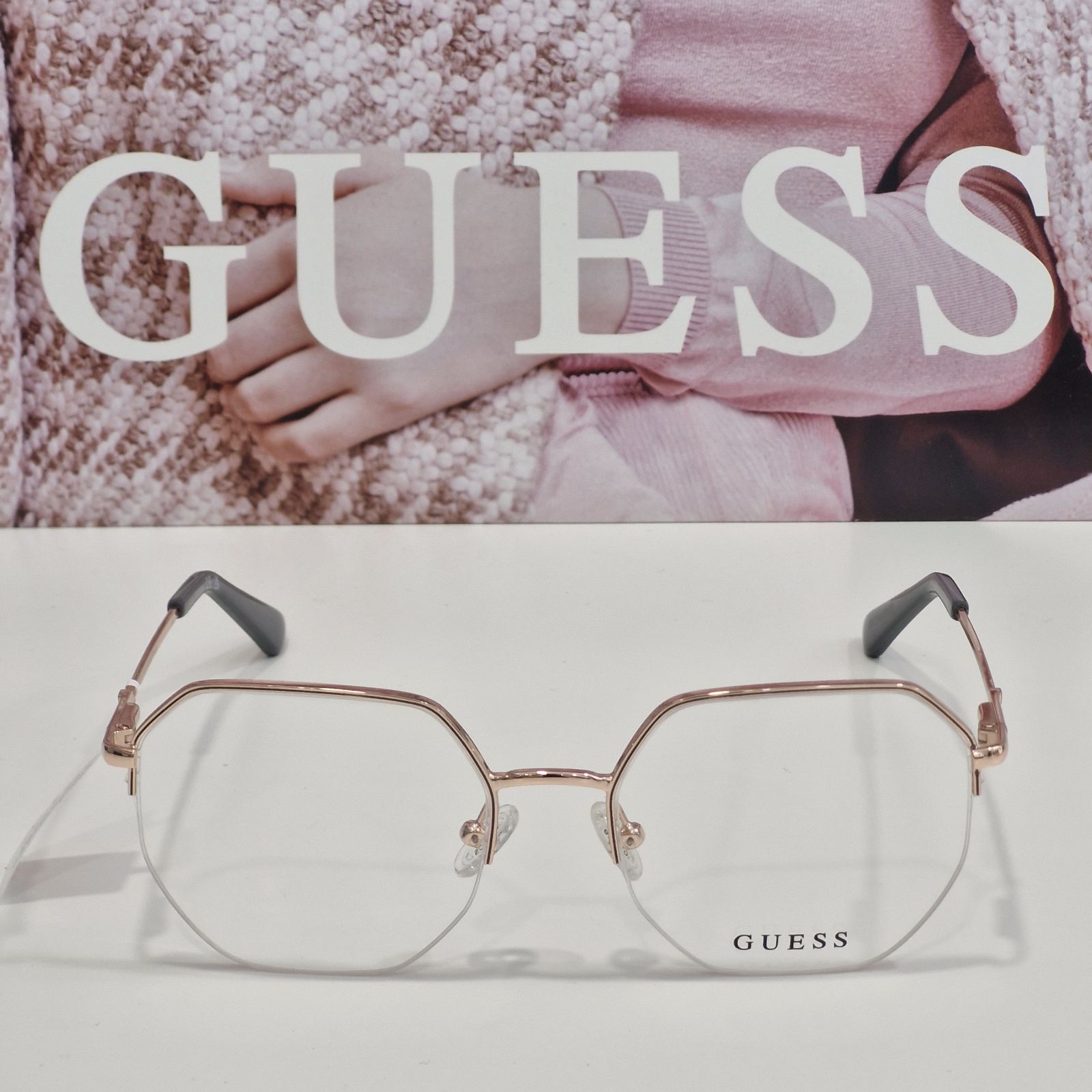 Ženski rose gold sa sivim detaljima metalni dioptrijski okvir GUESS GU2935 028 Ženski rose gold sa sivim detaljima metalni dioptrijski okvir GUESS GU2935 028