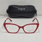 Ženski crveni acetat plastični dioptrijski okvir VOGUE VO 5519 3080