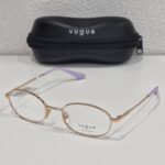 Ženski rose gold ovalni metalni dioptrijski okvir VOGUE VO 4326 5152