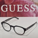 Ženski crni okrugli plastični dioptrijski okvir GUESS GU50083 005