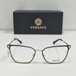 VERSACE Ženski metalni crni zlatni dioptrijski okvir VE1275 1433