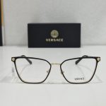 VERSACE Ženski metalni crni zlatni dioptrijski okvir VE1275 1433