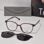 CLIP ON havana crveni plastični okvir TABU T FACTOR 108