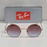 RAY BAN metalne zlatne sunčane naočare sa ljubičastim stalkom RX6377 2910