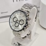 Muški srebrni sa crnim detaljim metalni ručni sat FERRO FM40139A-J - Slika 2