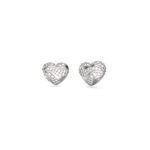srebrne GUESS mindjuse u obliku srca sa cirkonima JUBE04504JWRHT/U - Slika 2