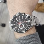 SERGIO TACCHINI ARCHIVIO Muški metalni crni srebrni ručni sat ST.1.10040-1